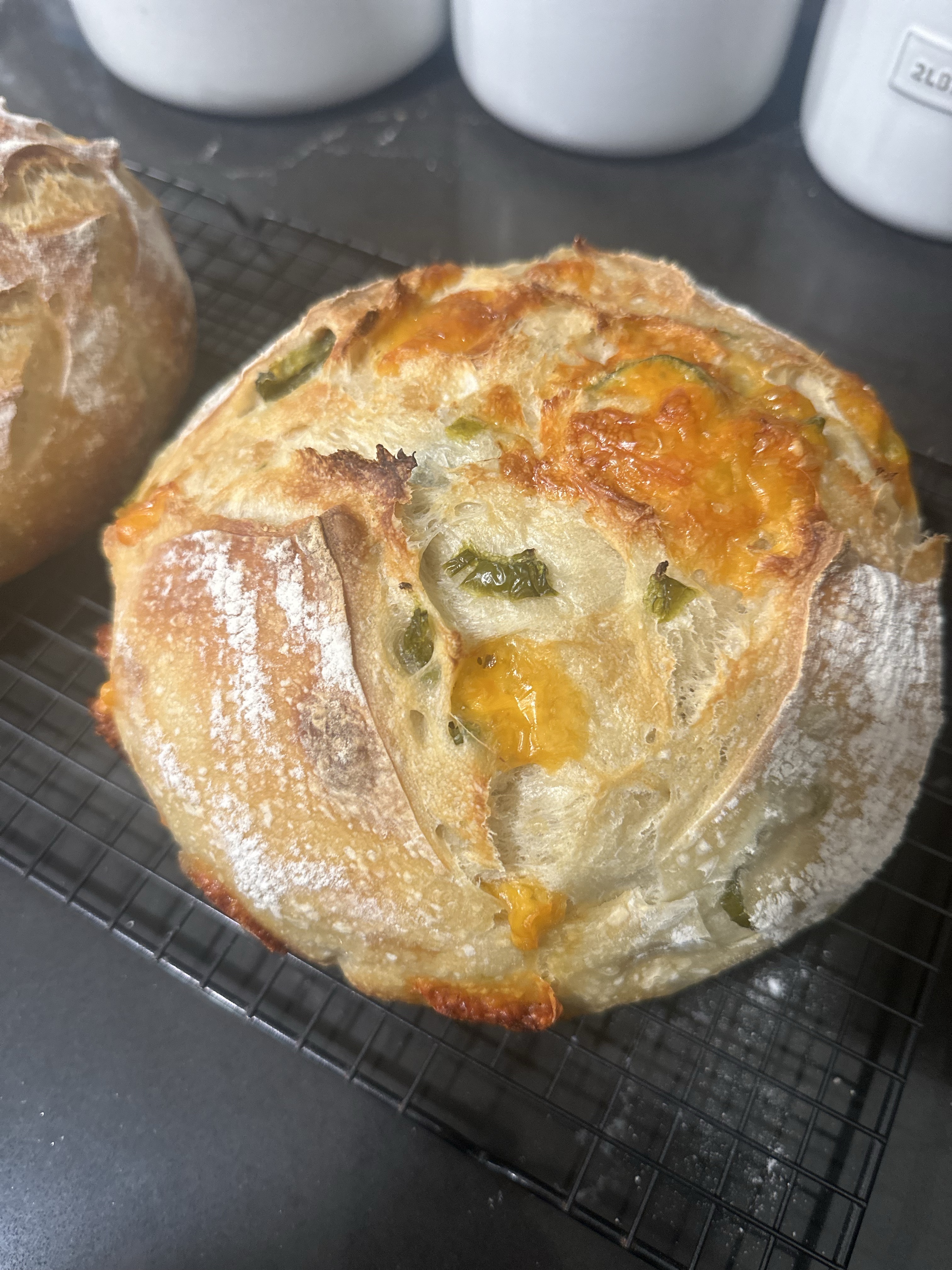 Cheddar + Jalapeño Sourdough Loaf