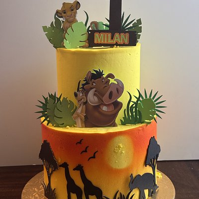 6/8 Inch Tiered Cake (feeds 32)
