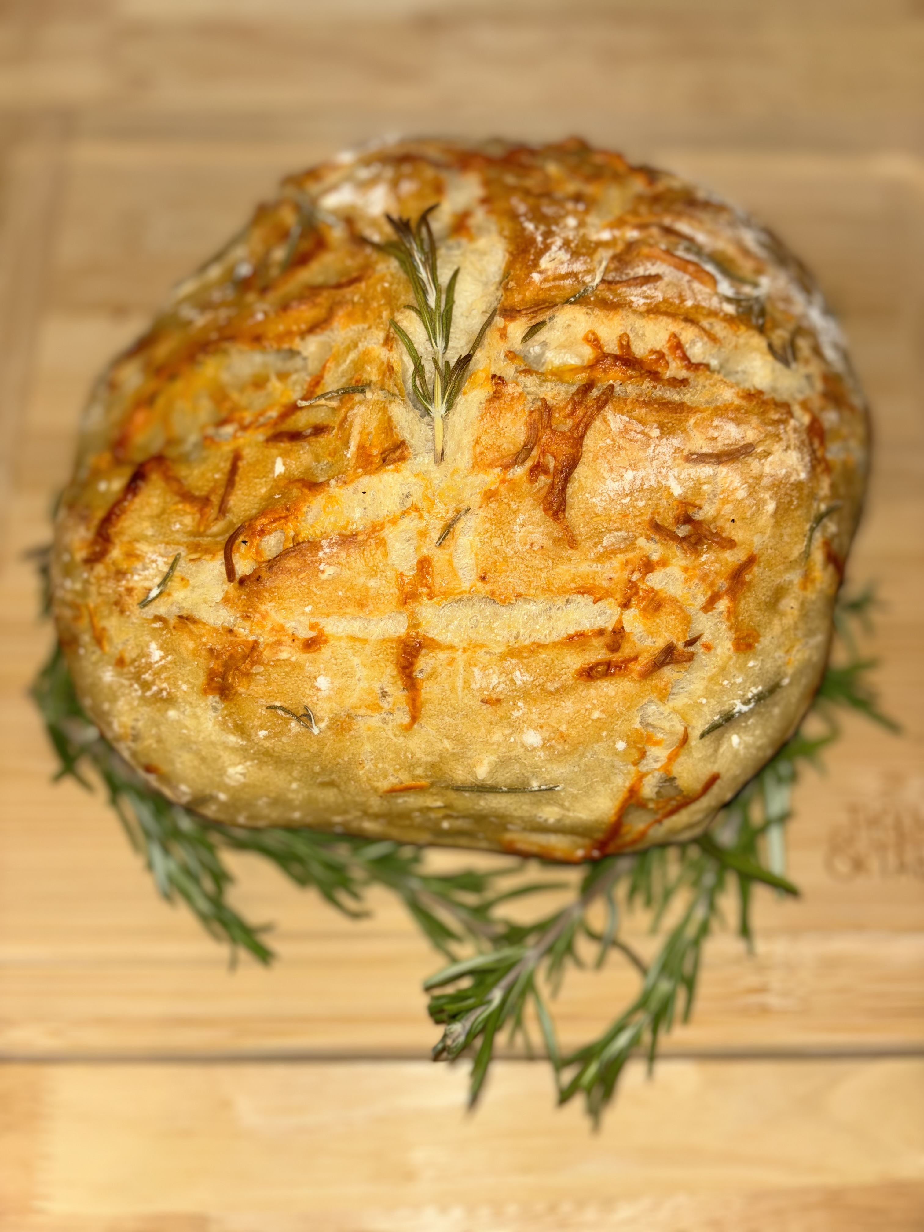 Cheesy Garlic & Herb Artisan Bread  