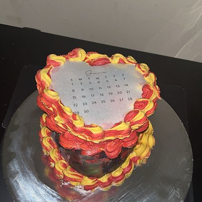 6” Burn Cake
