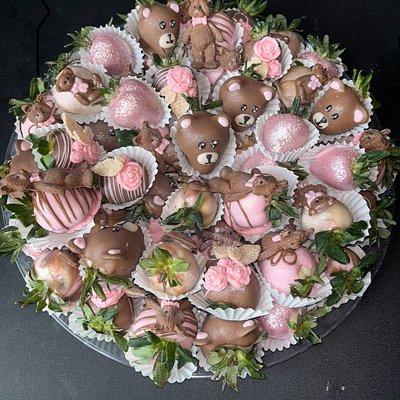 Large Custom Themed Strawberry Platter