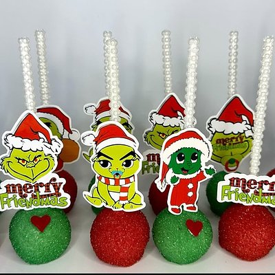 Grinch Cakepops 