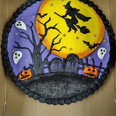 Halloween Cookie Chocolate Chip Cookie Cake 