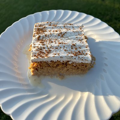 Pumpkin Slice Tres Leches Cake
