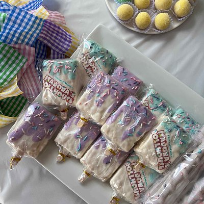 Dipped Rice Krispies Treats