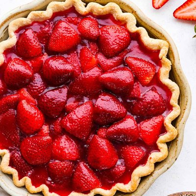 9” Strawberry pie
