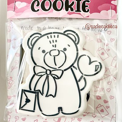 PYO Single Sugar Cookie - Teddy Bear