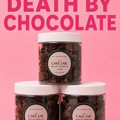 Death By Chocolate Cake Jar