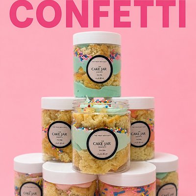 Confetti Cake Jar