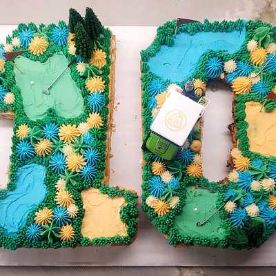 Single Digit Double Doozie Cookie Cake- Small