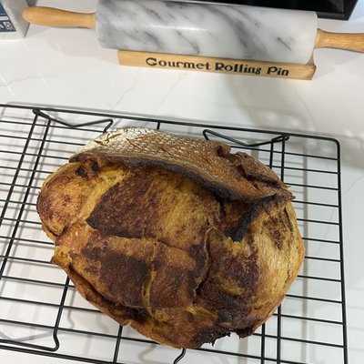 Pumpkin Cinnamon Swirl Sourdough Loaf