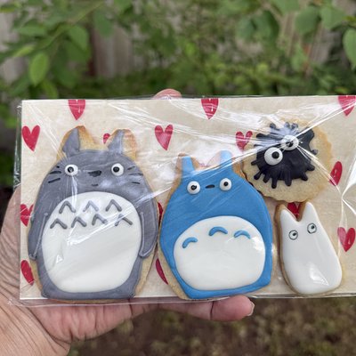 Totoro Icing Cookie Set X 10