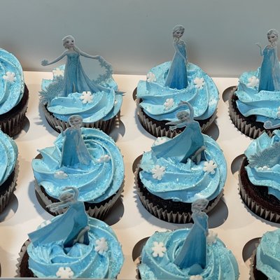 Frozen Theme Cupcakes 