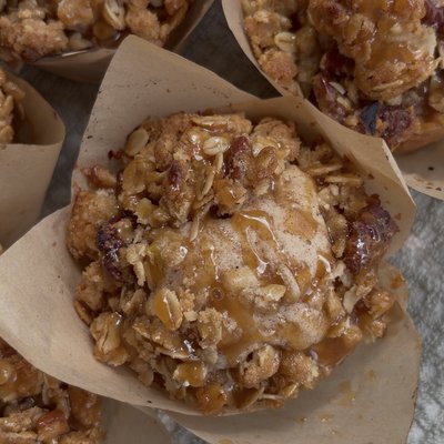 Carmel Apple Crunch Muffins