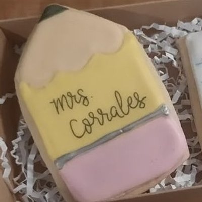 Teacher Appreciation PENCIL Cookie Box