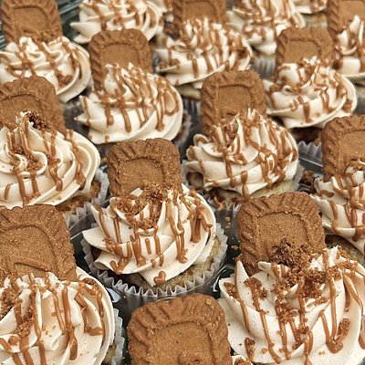 Biscoff Cupcakes + Biscoff Buttercream (Box of 9)