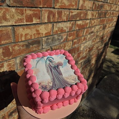 Santa Muerte Square Cake 