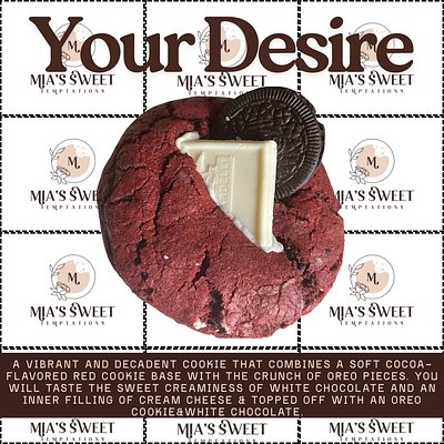 Your Desire (Red Velvet & Oreos White Chocolate Chip Cookie) 