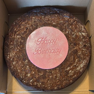 8” Brownie Cake (approximately 16 Servings)