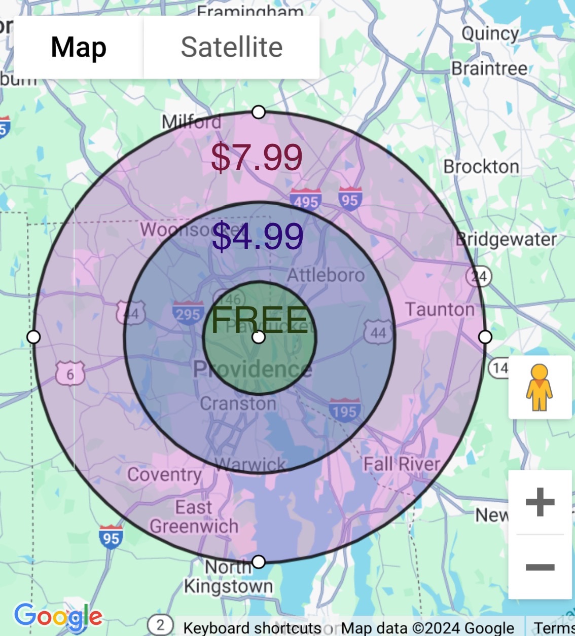 Thanksgiving Order Delivery Fee (5-12 Mile Radius)