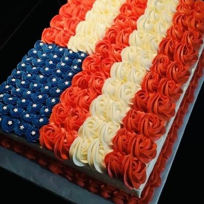 Flag Sheet Cake (9x13; Serving Approx. 30)