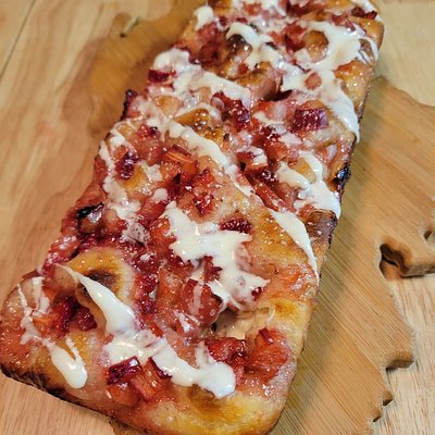 Strawberry Rhubarb Focaccia 