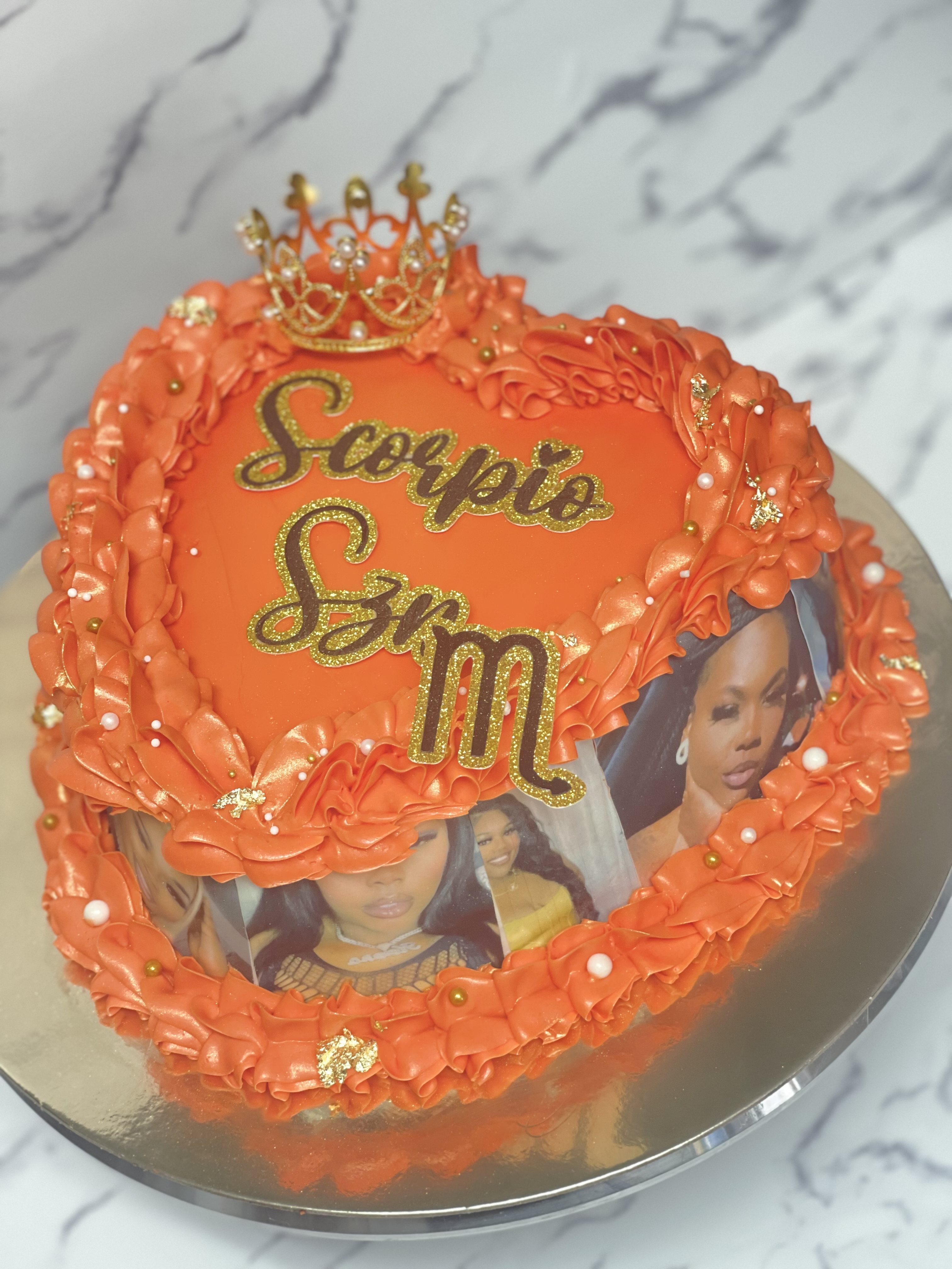 Heart Shaped Custom Cake (2 Layers)