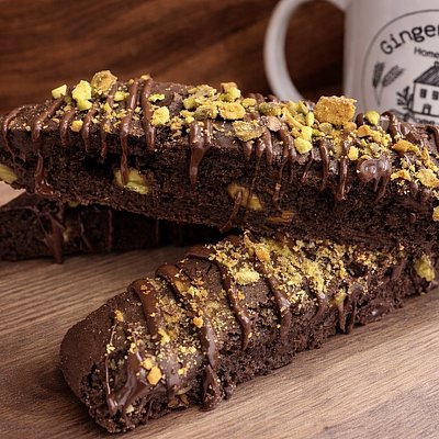 Triple Chocolate Pistachio Biscotti (4 Pack)