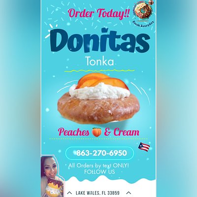 Mini Donitas Dozen (Peaches & Cream) 