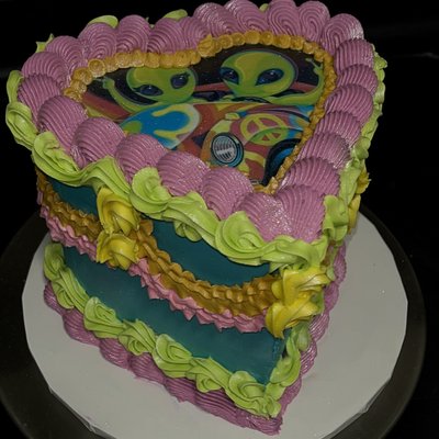 Custom 6in Heart Cake 