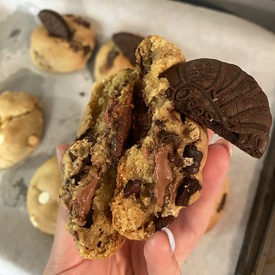 Double Chocolate Fudgeo Cookies 