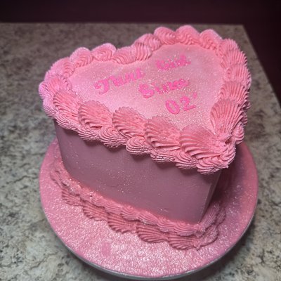 8in Heart Cakes