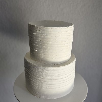 Simple 2 Tier Wedding Cake 