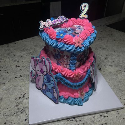6” & 8” Tiered Heart Cake