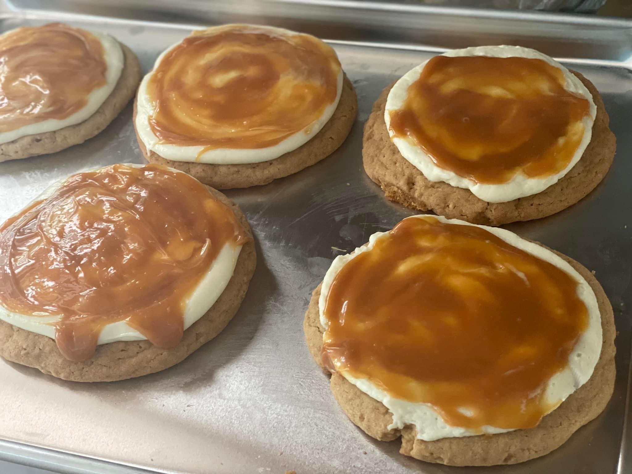 Jumbo Caramel Cheesecake Cookies