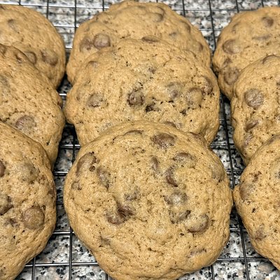 Jumbo Sourdough Chocolate Chip Cookies
