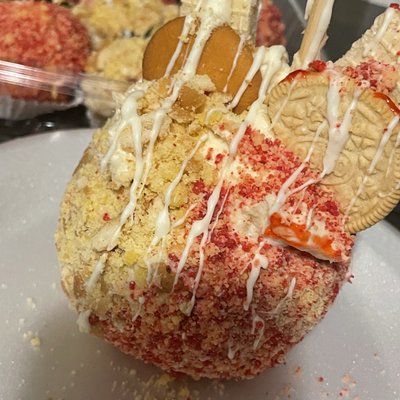 Strawberry Crunch Meets Banana Pudding Crunch Stuffed Cheesecake Apple 