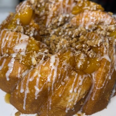 Peach Cobbler Pound Cake 