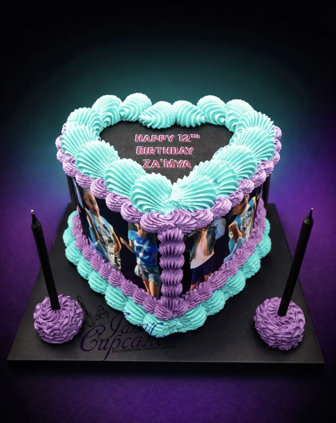 8in. Heart /Round Shaped Cake 2 Layer (Feeds Up To 25 Guests)