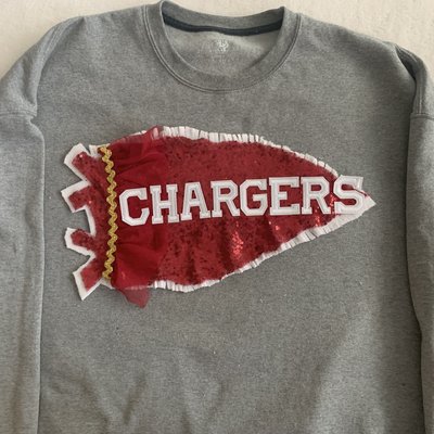 Central Chargers Sweatshirt - Pick Your Shirt Color