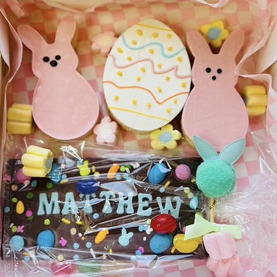 Easter Candy Bar Rice Krispie Box