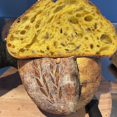 Saffron & Pumpkin Seed Sourdough
