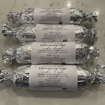 Chocolate Chip Cookies (1lb Log) Bake At Home!