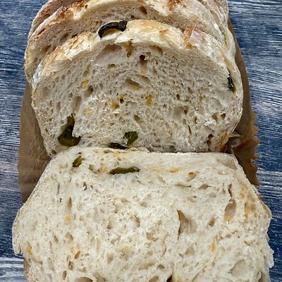 Jalapeno Cheddar Sourdough Bread