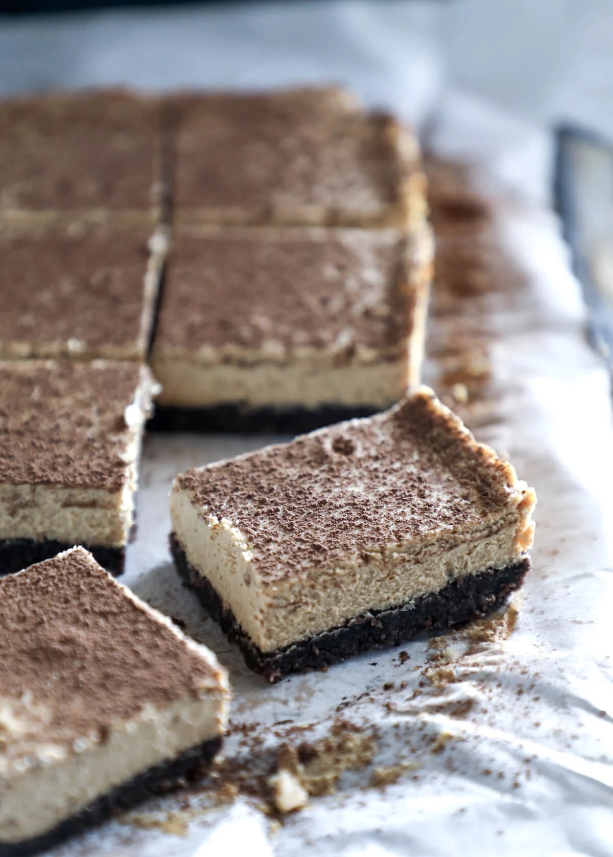 Espresso Cheesecake Bars