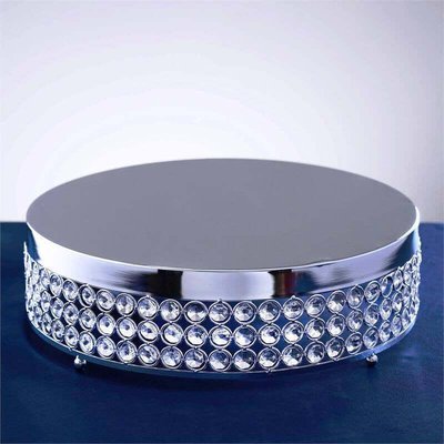 13" Silver Cake Stand (8 Hour Rental) 