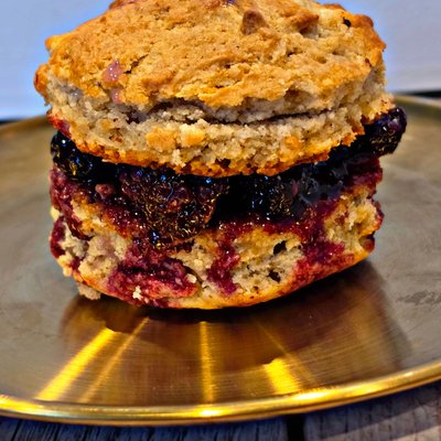 Blackberry Cobbler Ice Cream Sandwich 