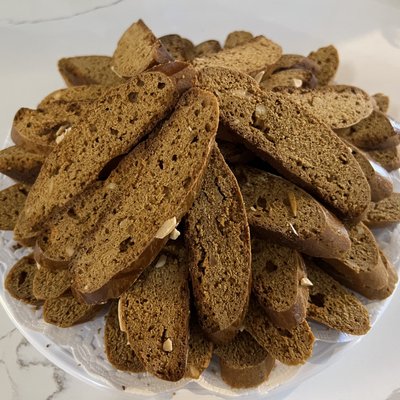 Stomatico (burnt sugar biscotti)7lb Tray
