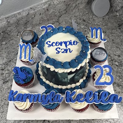 Mini Celebration Box 6 Inch/ 12 Cupcakes 