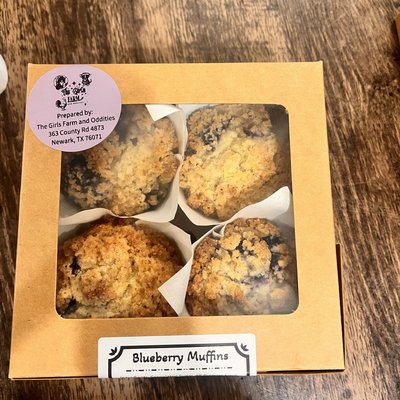 Blueberry Muffins 4 Pack